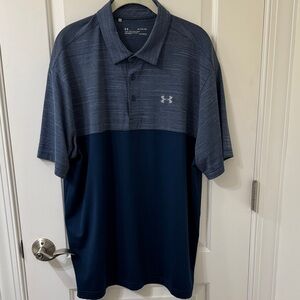 Under Armour Men's Navy and Gray Polo Shirt